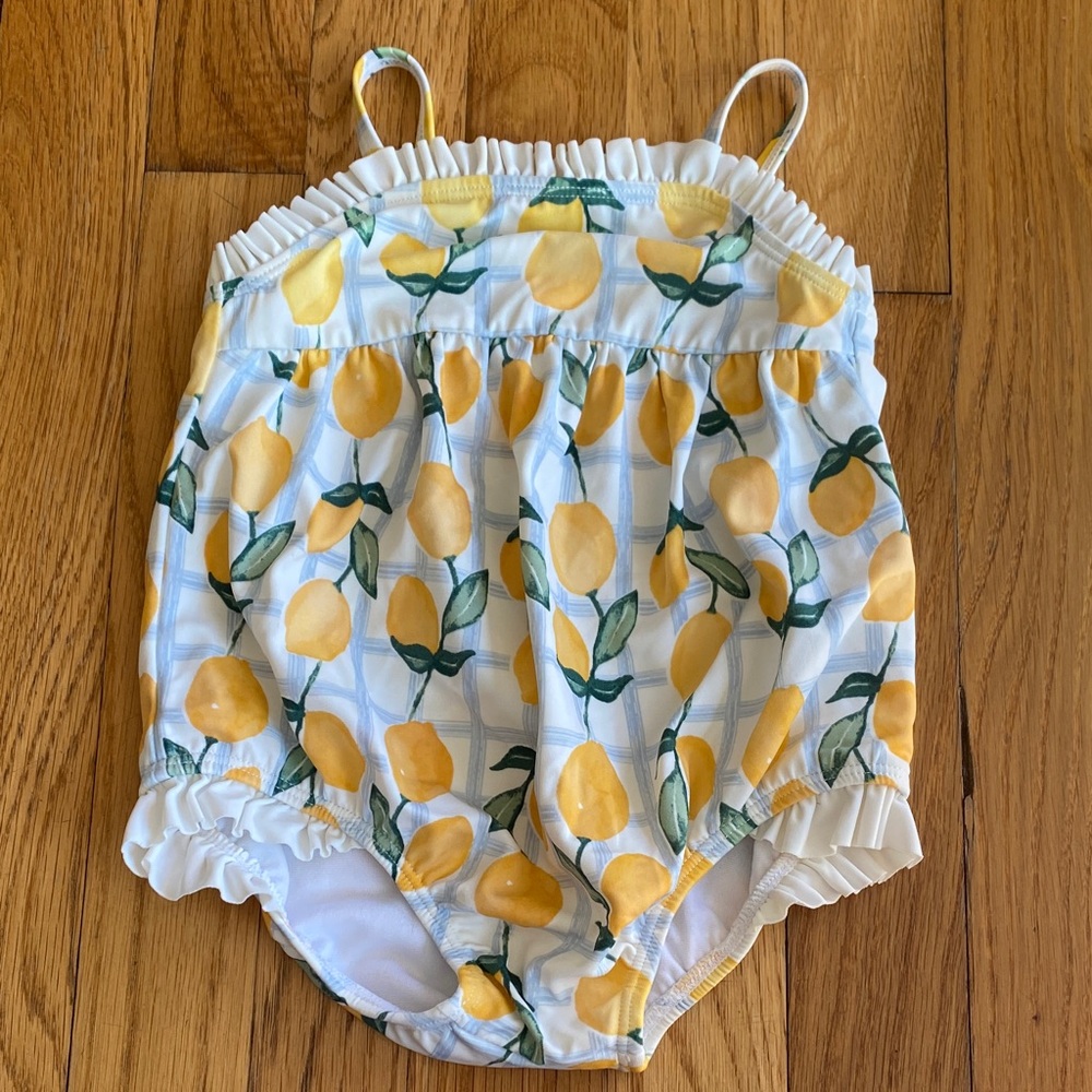 Janie and Jack Lemon One Piece Swim